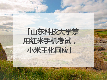 山东科技大学禁用红米手机考试，小米王化回应