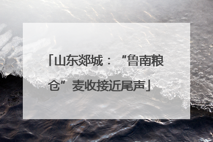 山东郯城：“鲁南粮仓”麦收接近尾声
