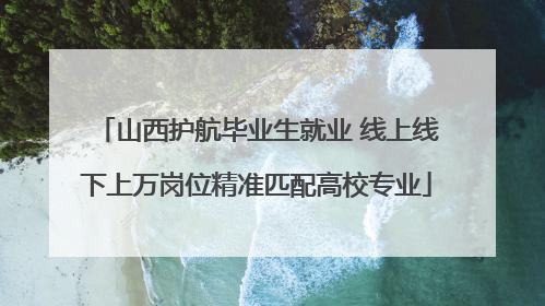 山西护航毕业生就业 线上线下上万岗位精准匹配高校专业