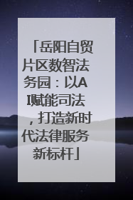 岳阳自贸片区数智法务园：以AI赋能司法，打造新时代法律服务新标杆