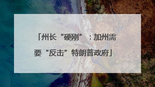 州长“硬刚”：加州需要“反击”特朗普政府