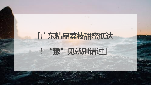 广东精品荔枝甜蜜抵达！“豫”见就别错过