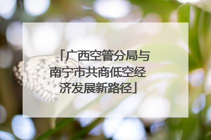 广西空管分局与南宁市共商低空经济发展新路径