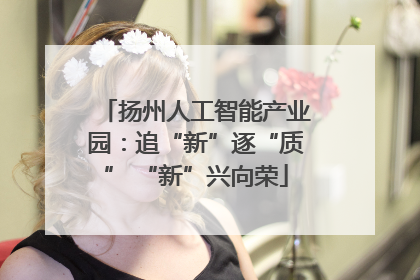 扬州人工智能产业园：追“新”逐“质” “新”兴向荣
