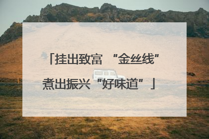 挂出致富 “金丝线” 煮出振兴“好味道”