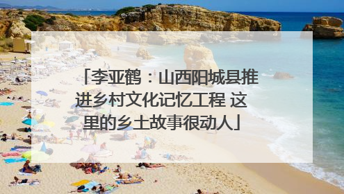 李亚鹤：山西阳城县推进乡村文化记忆工程 这里的乡土故事很动人