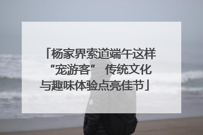 杨家界索道端午这样“宠游客” 传统文化与趣味体验点亮佳节