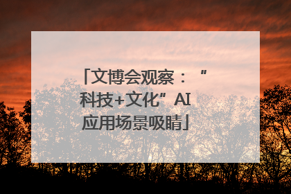 文博会观察：“科技+文化”AI应用场景吸睛