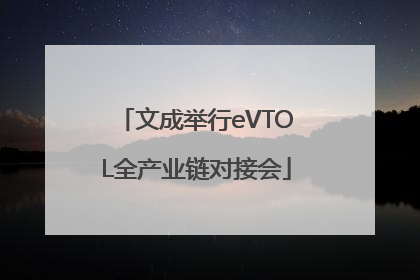 文成举行eVTOL全产业链对接会