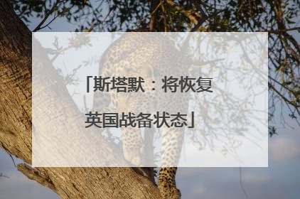 斯塔默：将恢复英国战备状态