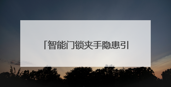 智能门锁夹手隐患引发舆论聚集 王力安防推动行业安全革命