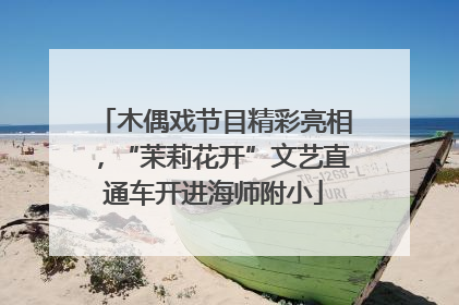 木偶戏节目精彩亮相，“茉莉花开”文艺直通车开进海师附小