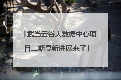 武当云谷大数据中心项目二期最新进展来了