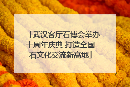 武汉客厅石博会举办十周年庆典 打造全国石文化交流新高地