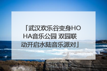 武汉欢乐谷变身HOHA音乐公园 双园联动开启水陆音乐派对