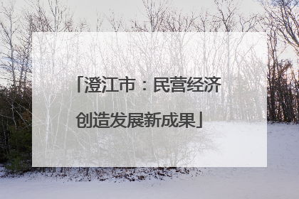 澄江市：民营经济创造发展新成果