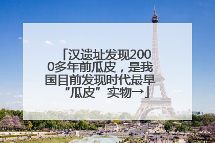 汉遗址发现2000多年前瓜皮，是我国目前发现时代最早“瓜皮”实物→