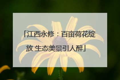 江西永修：百亩荷花绽放 生态美景引人醉