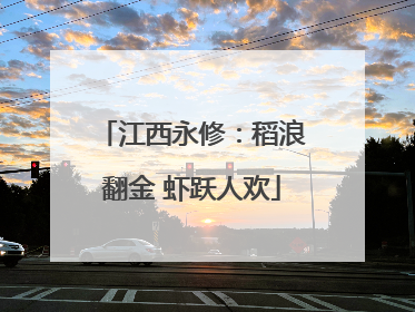 江西永修：稻浪翻金 虾跃人欢