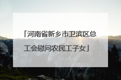河南省新乡市卫滨区总工会慰问农民工子女