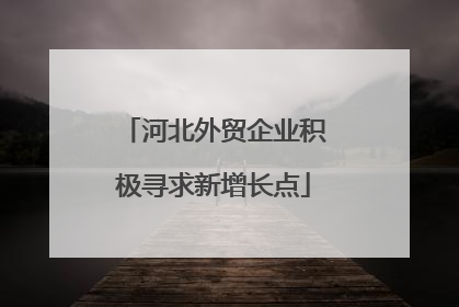 河北外贸企业积极寻求新增长点