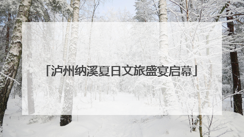 泸州纳溪夏日文旅盛宴启幕