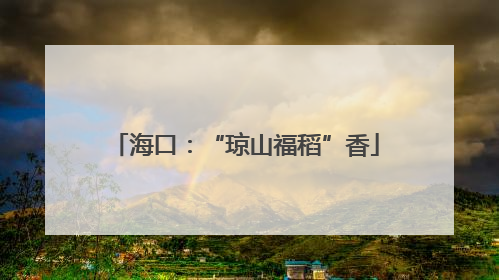 海口：“琼山福稻”香