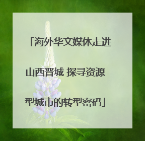 海外华文媒体走进山西晋城 探寻资源型城市的转型密码