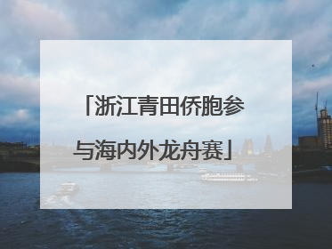 浙江青田侨胞参与海内外龙舟赛
