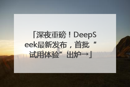 深夜重磅！DeepSeek最新发布，首批“试用体验”出炉→