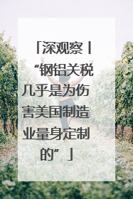 深观察丨“钢铝关税几乎是为伤害美国制造业量身定制的”