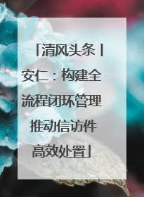清风头条丨安仁：构建全流程闭环管理 推动信访件高效处置