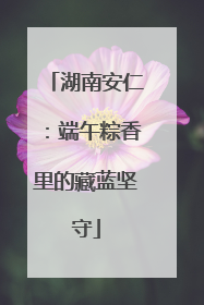 湖南安仁：端午粽香里的藏蓝坚守