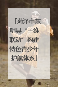 菏泽市东明县“三维联动”构建特色青少年护航体系