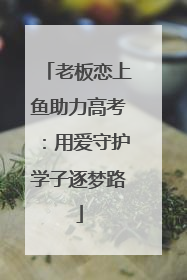 老板恋上鱼助力高考：用爱守护学子逐梦路