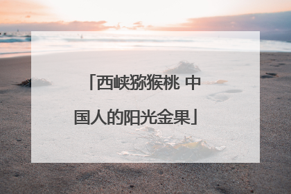 西峡猕猴桃 中国人的阳光金果
