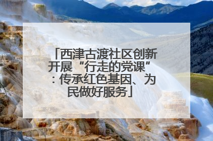 西津古渡社区创新开展“行走的党课”：传承红色基因、为民做好服务