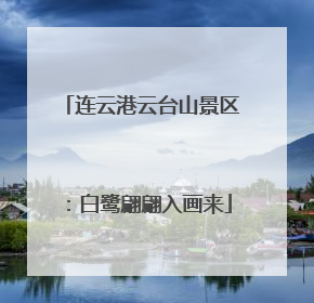 连云港云台山景区：白鹭翩翩入画来
