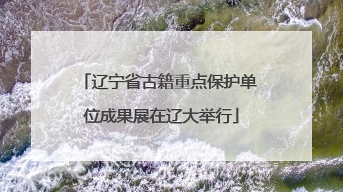辽宁省古籍重点保护单位成果展在辽大举行