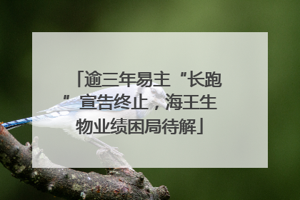 逾三年易主“长跑”宣告终止，海王生物业绩困局待解