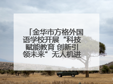 金华市方格外国语学校开展“科技赋能教育 创新引领未来”无人机进校园主题活动