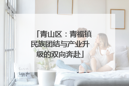 青山区：青福镇民族团结与产业升级的双向奔赴