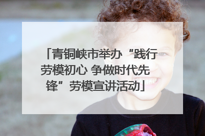 青铜峡市举办“践行劳模初心 争做时代先锋”劳模宣讲活动