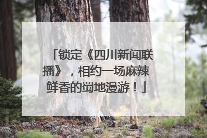 锁定《四川新闻联播》，相约一场麻辣鲜香的蜀地漫游！