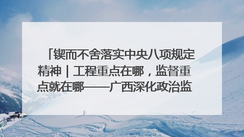 锲而不舍落实中央八项规定精神｜工程重点在哪，监督重点就在哪——广西深化政治监督护航平陆运河建设
