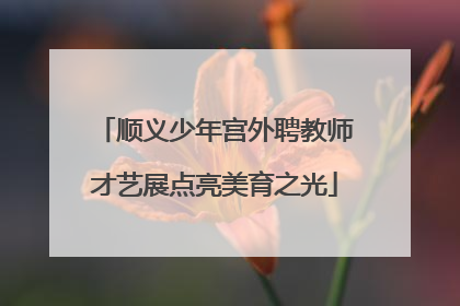 顺义少年宫外聘教师才艺展点亮美育之光