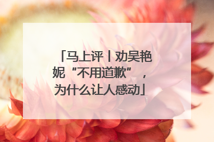 马上评丨劝吴艳妮“不用道歉”，为什么让人感动