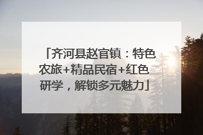 齐河县赵官镇：特色农旅+精品民宿+红色研学，解锁多元魅力