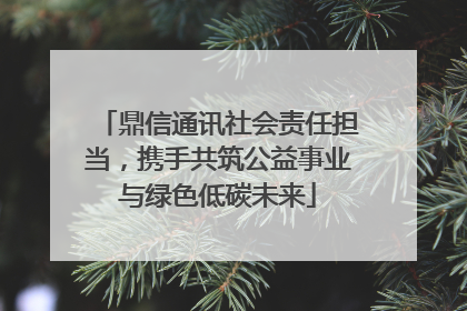 鼎信通讯社会责任担当，携手共筑公益事业与绿色低碳未来