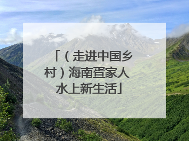 （走进中国乡村）海南疍家人 水上新生活
